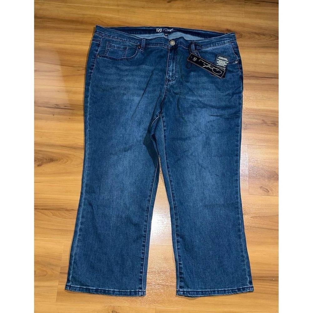Womens NWT DG2 By Diane Gilman Stretch Straight Leg Cropped Jeans